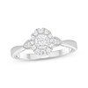 Thumbnail Image 1 of Adore Round-Cut Diamond Halo Engagement Ring 1/4 ct tw 10K White Gold