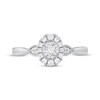 Thumbnail Image 3 of Adore Round-Cut Diamond Halo Engagement Ring 1/4 ct tw 10K White Gold