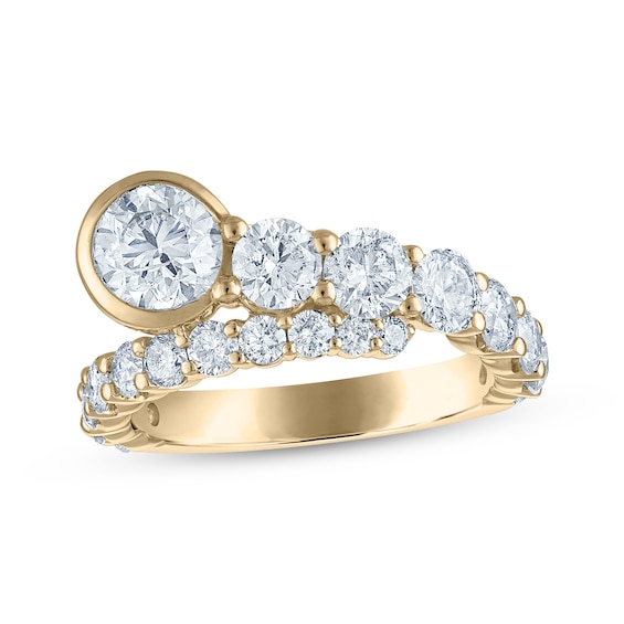 Diamond Bypass Anniversary Ring 3 ct tw 14K Gold