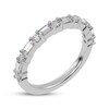Thumbnail Image 2 of Adore Baguette & Round-Cut Diamond Stackable Anniversary Ring 1/2 ct tw 14K White Gold