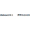 Thumbnail Image 4 of KAY Lab-Grown Diamonds Men's Link Bracelet 1/6 ct tw Black & Blue Ion-Plated Stainless Steel 8.5"