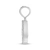 Thumbnail Image 3 of Round & Baguette-Cut Diamond Hamsa Necklace Charm 1-1/2 ct tw Sterling Silver