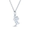 Thumbnail Image 4 of Love Symbol Necklace with Diamonds Sterling Silver 18"