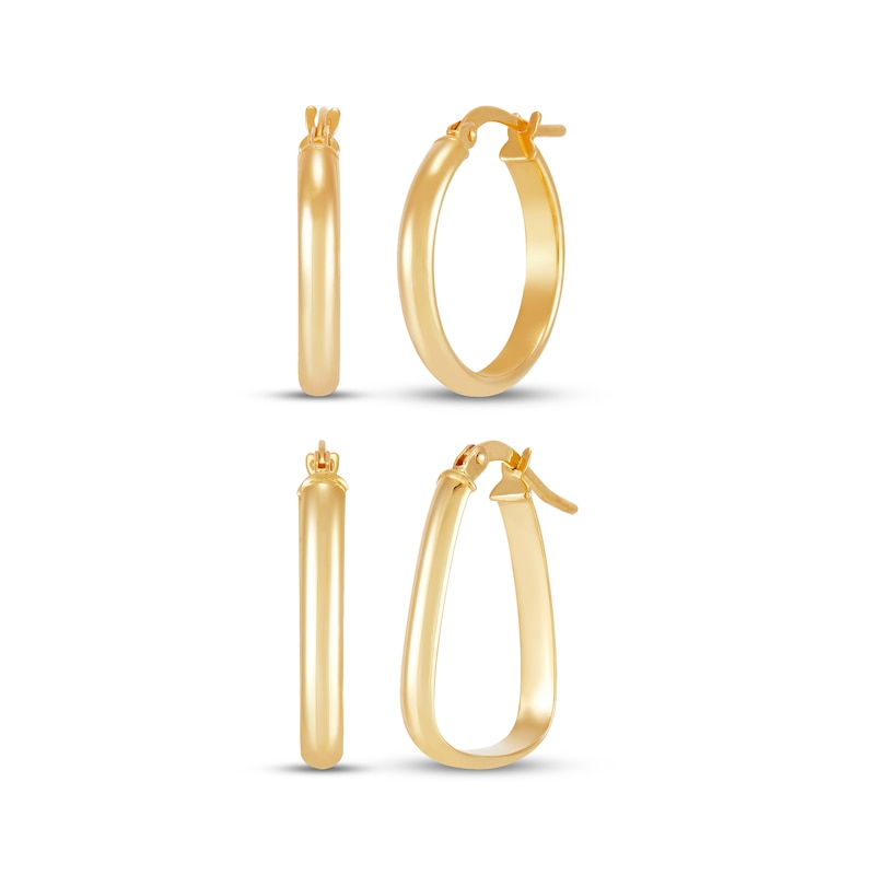 Main Image 1 of Hoop Earrings Gift Set 14K Yellow Gold
