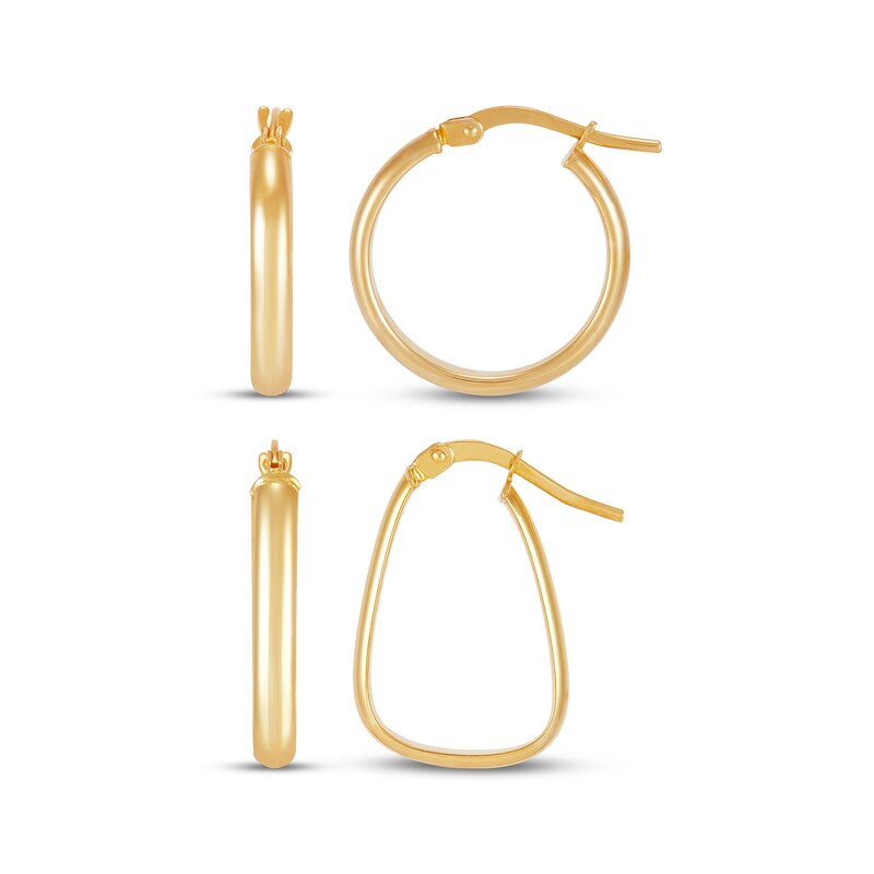 Main Image 3 of Hoop Earrings Gift Set 14K Yellow Gold