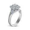 Thumbnail Image 2 of Adore Princess-Cut Cushion Double-Halo Bridal Set 1/2 ct tw 10K White Gold