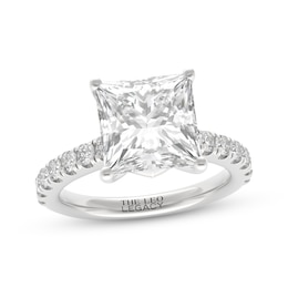 THE LEO Legacy Lab-Grown Diamond Princess-Cut Engagement Ring 4-5/8 ct tw 14K White Gold