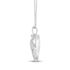 Thumbnail Image 3 of Diamond "Mom" Heart Necklace 1/10 ct tw Sterling Silver