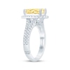 Thumbnail Image 2 of Monique Lhuillier Bliss Pear-Shaped Yellow & White Lab-Grown Diamond Engagement Ring 2-5/8 ct tw 18K White Gold