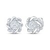 Thumbnail Image 3 of Diamond Wreath Halo Gift Set 3/8 ct tw Sterling Silver