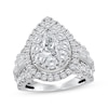 Thumbnail Image 1 of Pear-Shaped Lab-Grown Diamond Engagement Ring 4 ct tw 14K White Gold