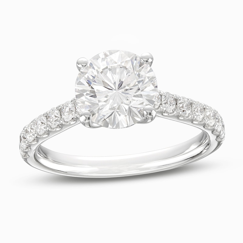Main Image 1 of THE LEO Legacy Round-Cut Lab-Grown Diamond Engagement Ring 2-3/8 ct tw 14K White Gold