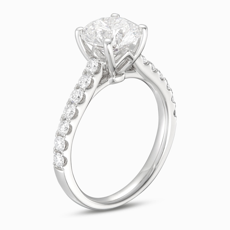 Main Image 2 of THE LEO Legacy Round-Cut Lab-Grown Diamond Engagement Ring 2-3/8 ct tw 14K White Gold