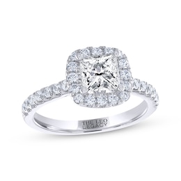 THE LEO Legacy Lab-Grown Diamond Princess-Cut Engagement Ring 1-3/8 ct tw 14K White Gold
