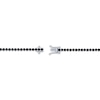 Thumbnail Image 3 of Black Diamond Line Bracelet 1 ct tw Sterling Silver 7.5"