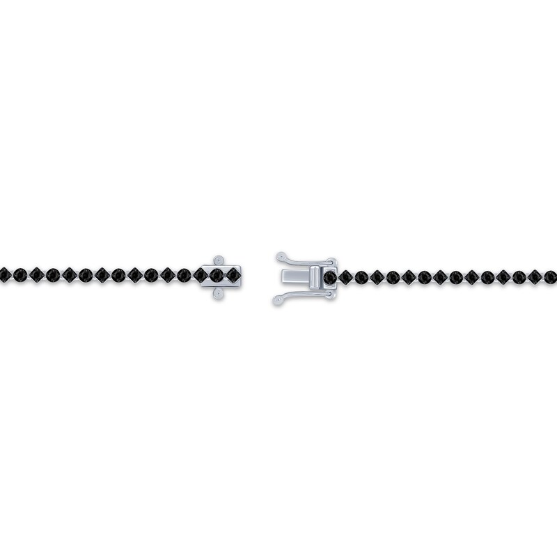 Main Image 3 of Black Diamond Line Bracelet 1 ct tw Sterling Silver 7.5"