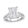Thumbnail Image 1 of Lab-Grown Diamonds Emerald-Cut Engagement Ring 5-1/2 ct tw 14K White Gold
