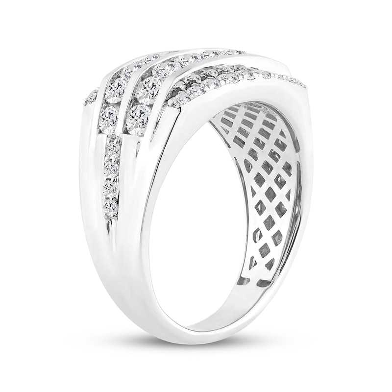 Main Image 2 of KAY Lab-Grown Diamonds Men's Multi-Row Ring 2 ct tw Sterling Silver