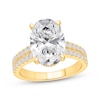 Thumbnail Image 1 of Lab-Grown Diamonds Oval-Cut Engagement Ring 4-1/2 ct tw 14K Yellow Gold