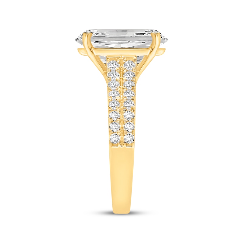 Main Image 2 of Lab-Grown Diamonds Oval-Cut Engagement Ring 4-1/2 ct tw 14K Yellow Gold