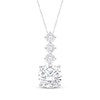 Thumbnail Image 1 of KAY Lab-Grown Diamonds Drop Necklace 3 ct tw 14K White Gold 18"