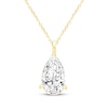 Thumbnail Image 1 of KAY Lab-Grown Diamonds Pear-Shaped Solitaire Necklace 2 ct tw 14K Yellow Gold 18" (F/VS2)
