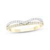 Thumbnail Image 1 of Diamond Chevron Split Stackable Fashion Ring 1/5 ct tw 10K Two-Tone Gold