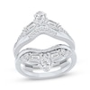 Thumbnail Image 1 of Adore Lab-Grown Diamonds Pear, Round & Emerald-Cut Contour Enhancer Ring 2-1/4 ct tw 14K White Gold