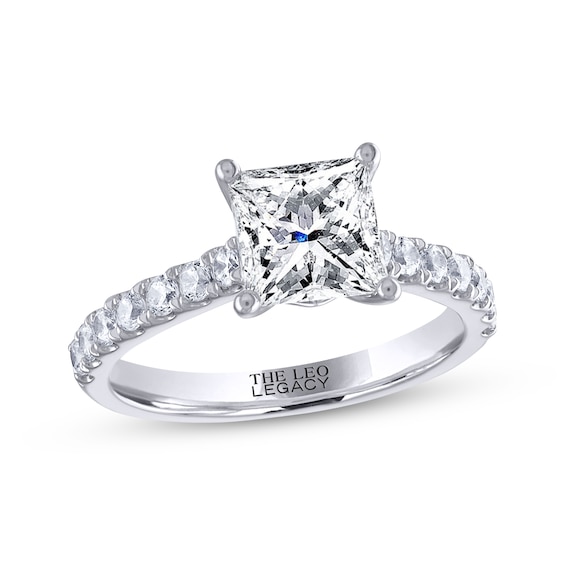 THE LEO Legacy Lab-Grown Diamond Princess-Cut Engagement Ring 2-3/8 ct tw 14K White Gold