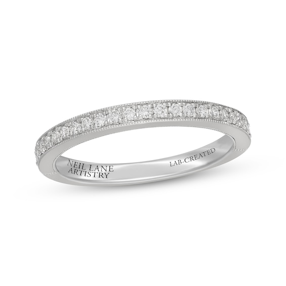 Neil Lane Artistry Lab-Grown Diamond Wedding Band 1/4 ct tw 14K White Gold