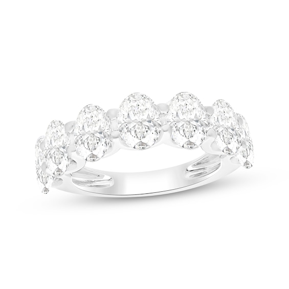 Adore Lab-Grown Diamonds Oval-Cut Seven-Stone Wedding Band 5 ct tw 14K White Gold