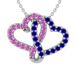 Joining Hearts Collection&#174; Birthstone Couple's Pendant