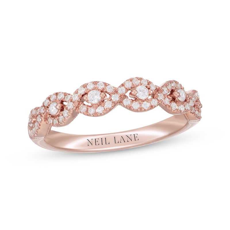 Main Image 1 of Neil Lane Round-Cut Diamond Anniversary Band 1/3 ct tw 14K Rose Gold