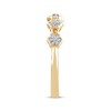 Thumbnail Image 2 of Diamond Flowers Stackable Ring 1/6 ct tw 10K Yellow Gold