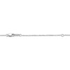 Thumbnail Image 4 of Oval-Cut Blue Lab-Created Sapphire & White Lab-Created Sapphire Necklace Sterling Silver 18"