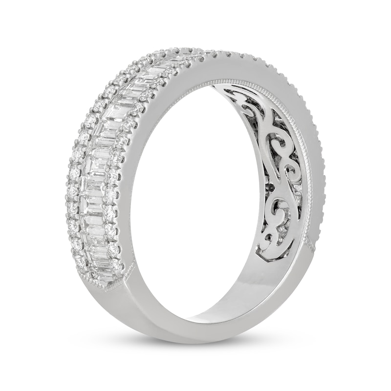 Main Image 2 of Neil Lane Artistry Baguette & Round-Cut Lab-Grown Diamond Anniversary Ring 1-1/2 ct tw 14K White Gold