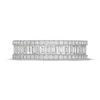 Thumbnail Image 3 of Neil Lane Artistry Baguette & Round-Cut Lab-Grown Diamond Anniversary Ring 1-1/2 ct tw 14K White Gold
