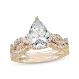 Neil Lane Artistry Pear-Shaped Lab-Grown Diamond Bridal Set 2-3/4 ct tw 14K Yellow Gold