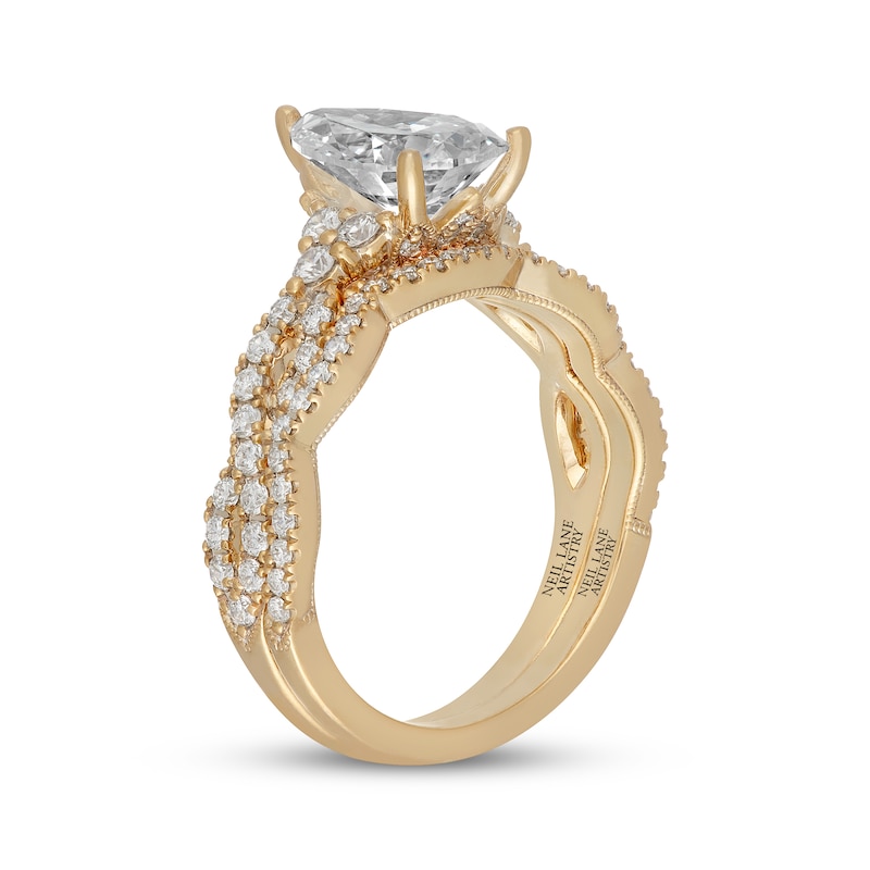 Main Image 2 of Neil Lane Artistry Pear-Shaped Lab-Grown Diamond Bridal Set 2-3/4 ct tw 14K Yellow Gold