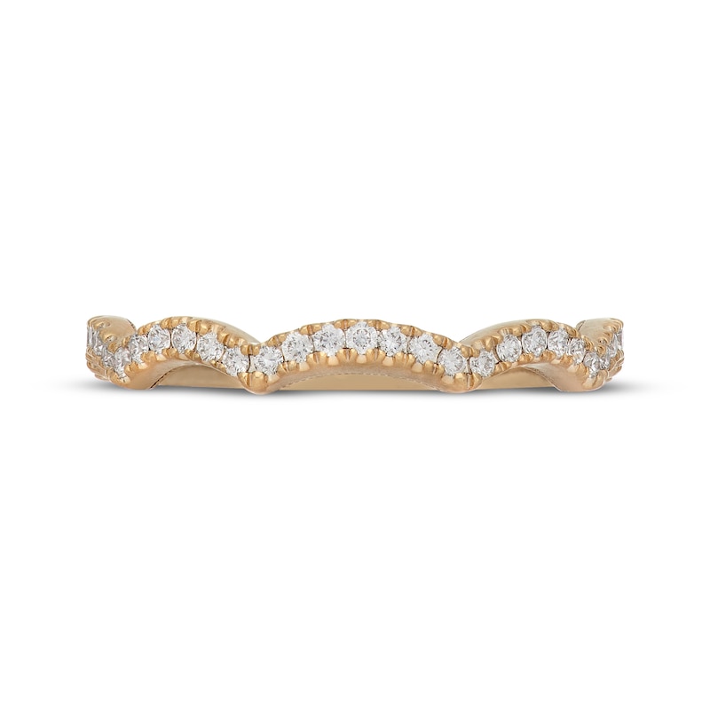 Main Image 3 of Neil Lane Artistry Lab-Grown Diamond Contour Wedding Band 1/5 ct tw 14K Yellow Gold