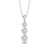 Thumbnail Image 1 of Memories, Moments, Magic Lab-Grown Diamond Three-Stone Necklace 1-1/2 ct tw 14K White Gold 18"