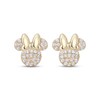 Thumbnail Image 2 of Children's Minnie Mouse Cubic Zirconia Stud Earrings 14K Yellow Gold