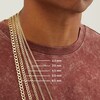 Thumbnail Image 3 of Diamond-Cut Square Curb Chain Necklace 4.85mm Solid Sterling Silver 20"