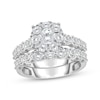 Thumbnail Image 1 of Adore Round-Cut Diamond Halo Bridal Set 2 ct tw 10K White Gold