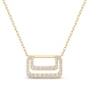 Thumbnail Image 1 of STUDIO BY KAY Diamond Geometric Necklace 3/8 ct tw 10K Yellow Gold 18"