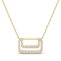 STUDIO BY KAY Diamond Geometric Necklace 3/8 ct tw 10K Yellow Gold 18"