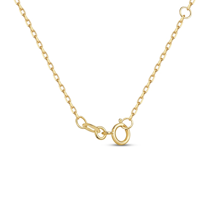 Main Image 4 of STUDIO BY KAY Diamond Geometric Necklace 3/8 ct tw 10K Yellow Gold 18"