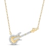 Thumbnail Image 1 of Diamond Guitar Necklace 1/20 ct tw 10K Yellow Gold 18"