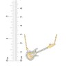 Thumbnail Image 3 of Diamond Guitar Necklace 1/20 ct tw 10K Yellow Gold 18"