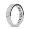 Thumbnail Image 2 of Neil Lane Men's Black Diamond Herringbone Wedding Band 1/4 ct tw 14K White Gold